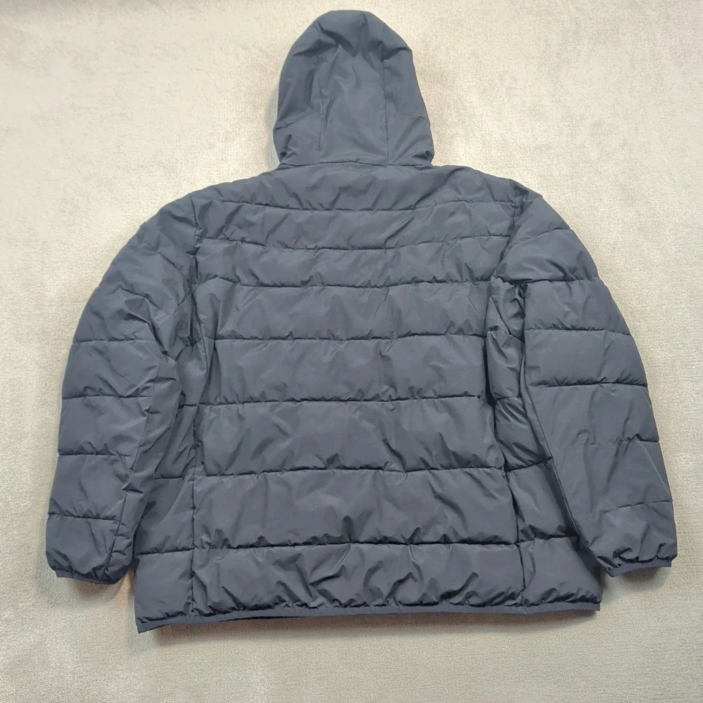 Calvin Klein Men XXL Black Puffer Jacket Sorona Aura Insulated Hooded Parka Coat